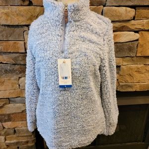 Weatherproof Vintage Light Blue 1/4 Zip, Pullover, Size Large